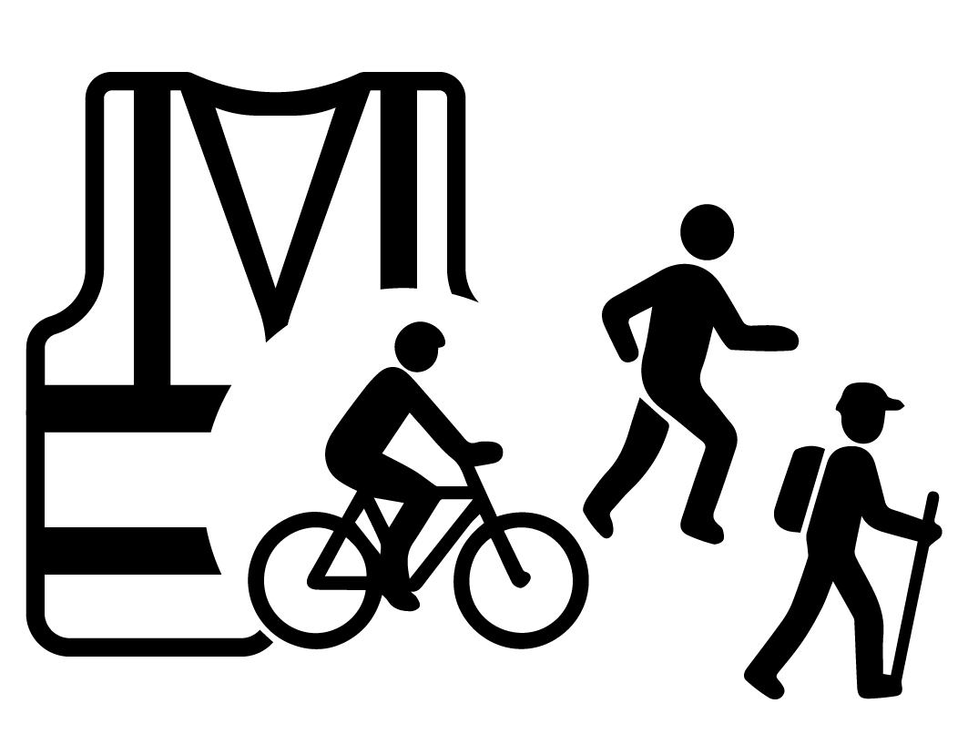 Warnweste für Fahrrad und Freizeit Icon