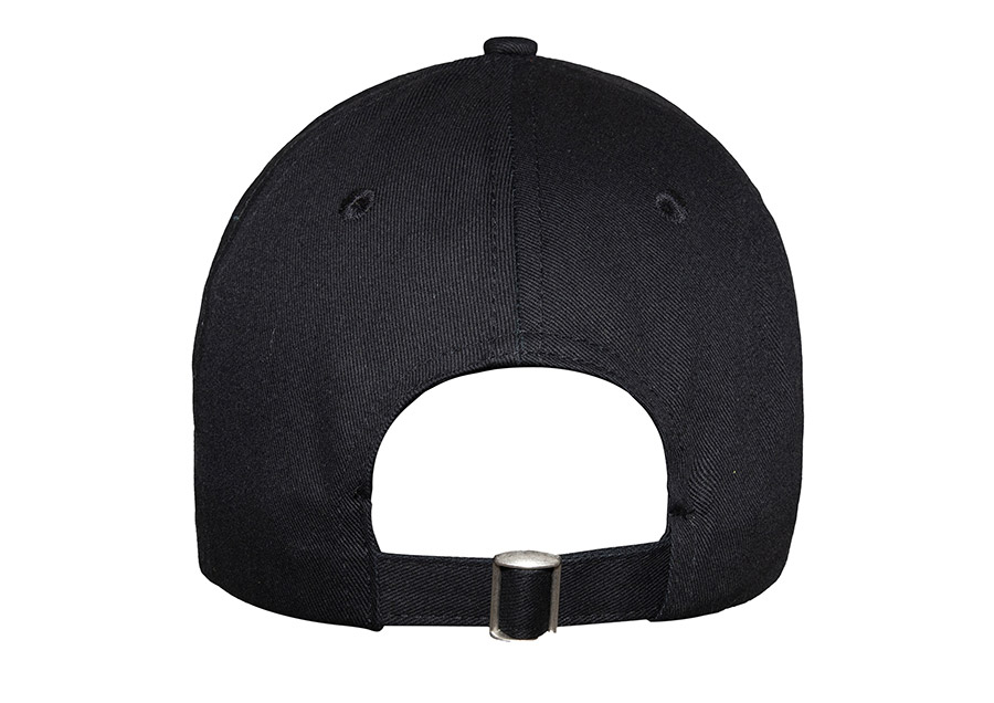 Schwarze Security Cap mit reflektierendem Aufdruck, verstellbar für Sicherheitsdienst, Wachschutz und Objektschutz