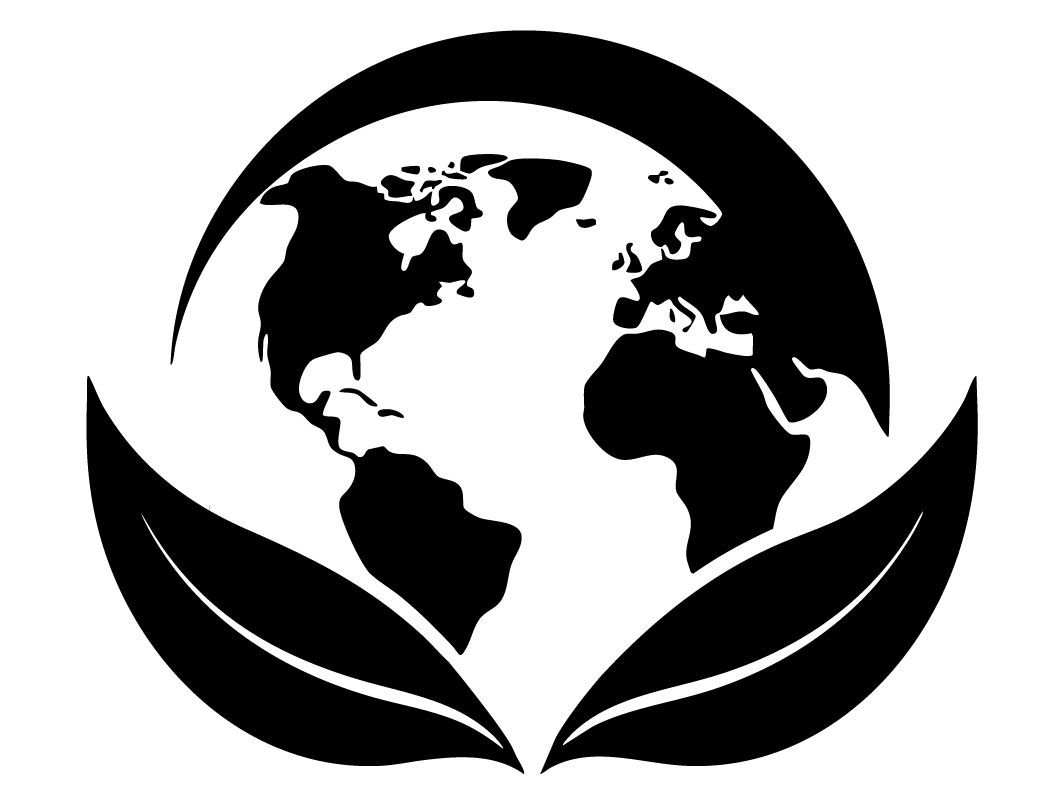 Nachhaltige Warnwesten mit Umweltschutz-Globus Symbol
