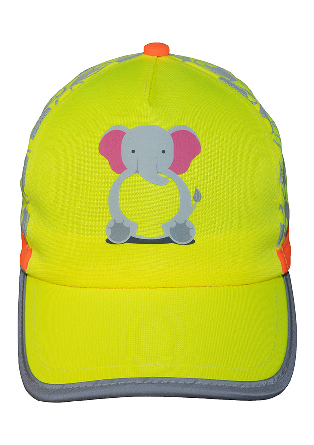 CAPFUN Kinder Fun Kappe – Elefant, Warnschutzkleidung von Korntex, Vorderansicht